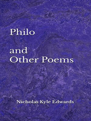 cover image of Philo and Other Poems